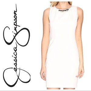 NWT Jessica Simpson Embellished Neck Dress. Size 4
